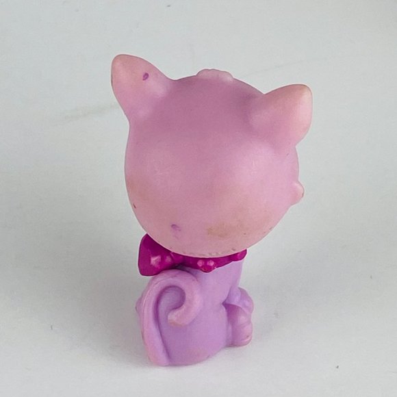 Polly Pocket Sparkling Pets # 57 Purple Kitty Cat Pretend Play Animal Figure Toy - Picture 2 of 4